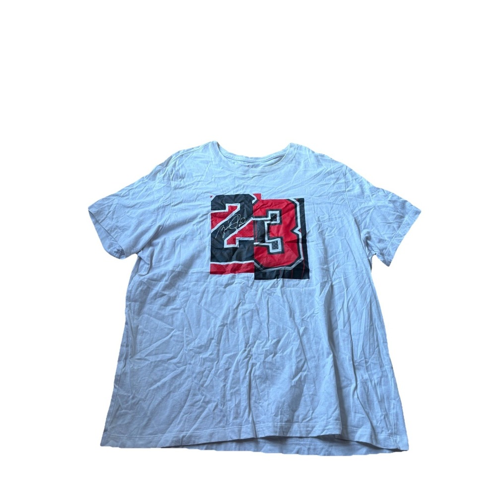 Nike Jordan Shirt Mens 2XL White Short Sleeve Nike Air Jumpman Tee
